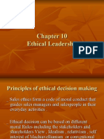 Ethical Leadership Principles in Sales Decision Making