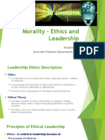 Morality - Ethics and Leadership: Despina Karakatsani Associate Professor Department of Social and Education