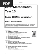 Yr10 Higher Term 2 Assessment Paper1 2020-21