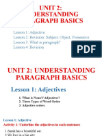 Unit 2 - Understanding Paragraph Basics