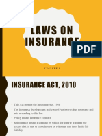 Insurance Lecture 1