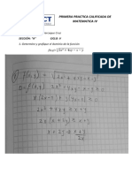 Primera Practica Calificada de Matematica Iv