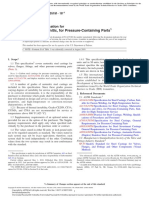 Castings, Austenitic, For Pressure-Containing Parts