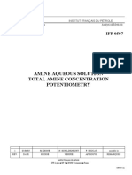 Amine Aqueous Solution Total Amine Concentration Potentiometry