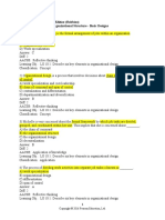 Chapter 10 Designing Organizational Structure - Basic Designs