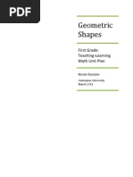 Download Nicole Dostaler - First Grade - Geometry Unit by Nicole Dostaler SN51352258 doc pdf