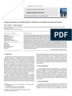 Design Equation For Predicting Fire Resistance of Reinforced Concrete Beams