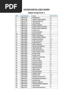 Cse1003-Digital Logic Design Digital Assignment-1: Sno Register No Name Da1 Set No