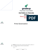 Find Number of Trailing Zeroes in Factorials & Expressions