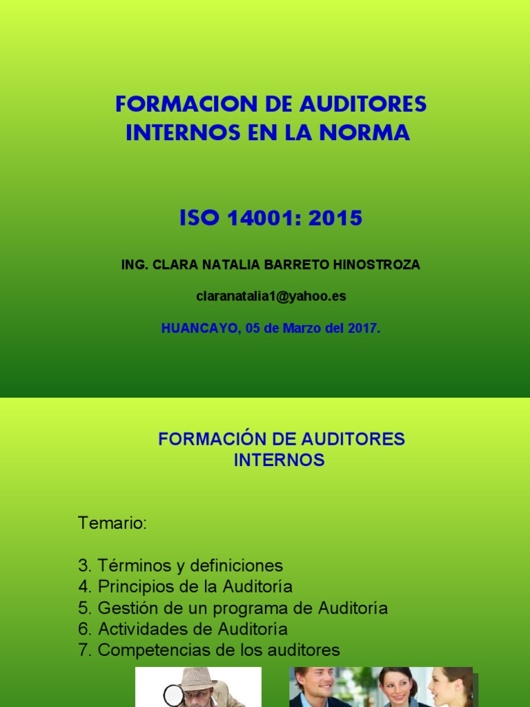 Auditoria Iso 14001 15 Marzo177 | PDF | Auditoría | Contralor