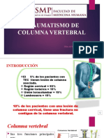 Traumatismo de Columna Vertebral