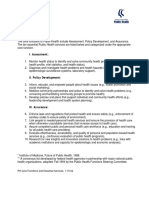 Core Functions: I. Assessment