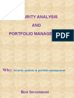 Security Analysis AND Portfolio Management