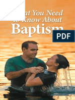 What You Need To Know About Baptism