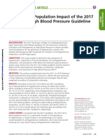 Potential US Population Impact of The 2017 ACC AHA High Blood Pressure Guideline