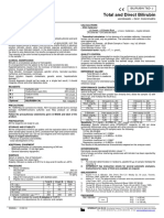 Total and Direct Bilirubin: Quantitative Determination of Bilirubin