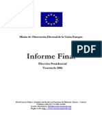 2006 Informe Final Union Europea