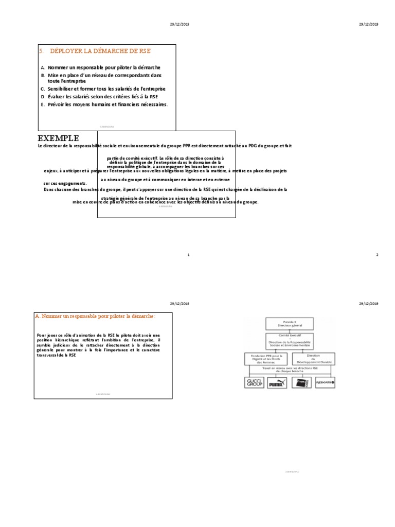 RSE : Stratégies et Implication des Salariés | PDF | Responsabilité ...