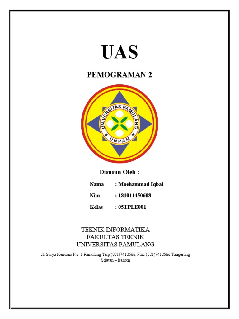 UAS Pemrograman 2: Kapasitas & Kecepatan Komputer | PDF