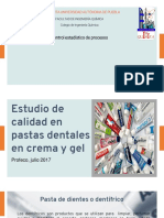 Estudio de Calidad en Pastas Dentales