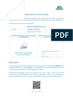 Constancia de Capacitación Soncco Humpire Yenifer