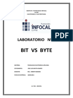 INVESTIGACION - Bit Vs Byte - Tecnologia Electronica Aplicada