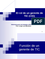 El Rol de Un Gerente de TIC (CIO) 1