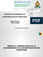 Module 1 - Gouvernance Forestière