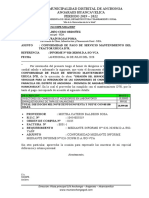 INFORME N° 002 - CONFORMIDAD DE SERVICIO MANTENIMIENTO DEL TRACTOR