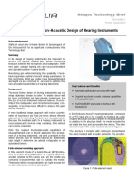 Optimization in The Vibro-Acoustic Design of Hearing Instruments