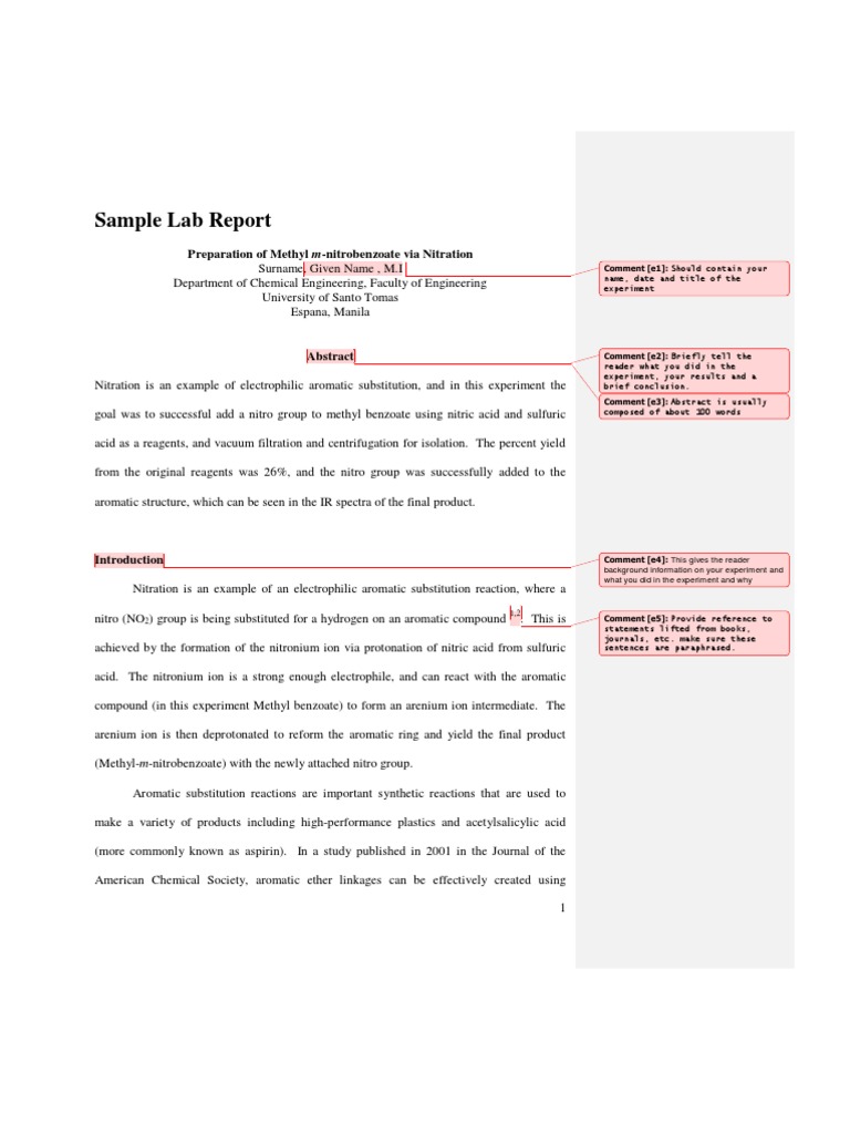 Chemistry lab report answers picture