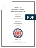 Principles of Economics Project on Trade Cycle