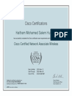 Cisco Certified Network Associate Wireless Certificate Hussein