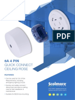 6A 4 Pin: Quick Connect Ceiling Rose
