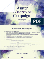 Winter Watercolor Campaign by Slidesgo