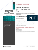 Flyer Gender, Transitional Justice and Memorial Arts