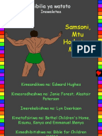 Samson Gods Strong Man Swahili