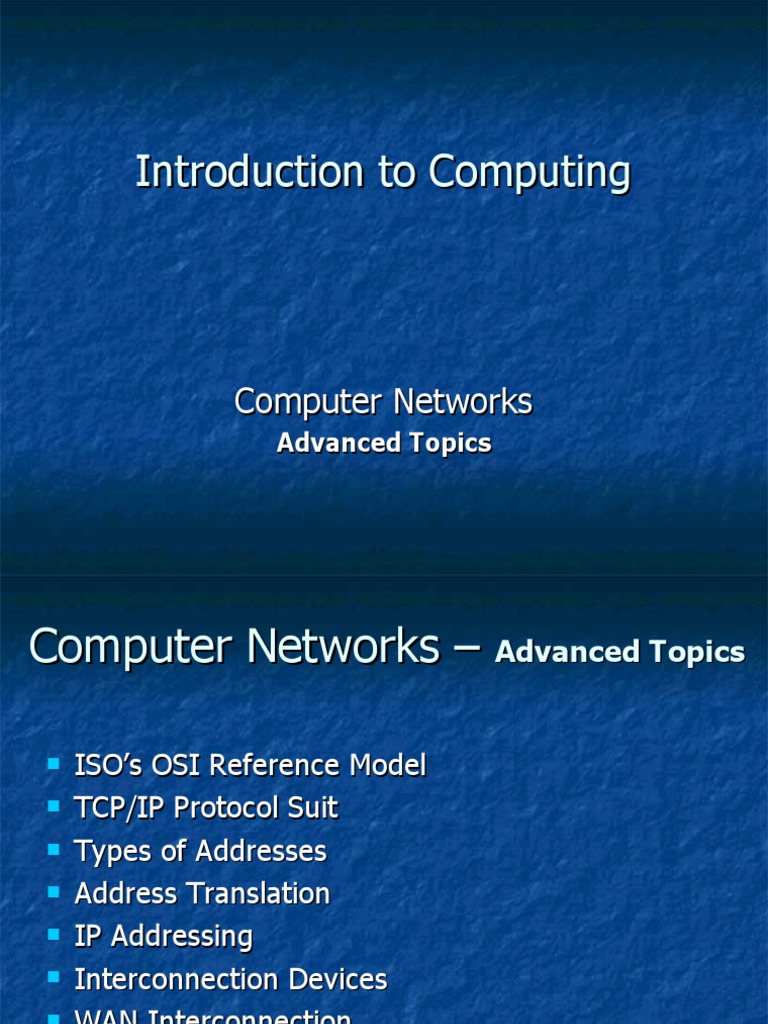 Computer Networking Fundamentals Guide | PDF | Ip Address | Internet ...