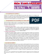 Invasión de América y Del Tahuantinsuyo Para Quinto Grado de Secundaria