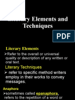 Literary Elements and Techniques