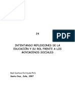 24-INTENTANDO REFLEXIONES DE LA EDUCACIÓN Y SU ROL FRENTE A LOS MOVIMIENTOS SOCIALES