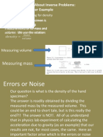 More About Inverse Problems: Another Example: Measuring Mass