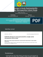 Journal Reading - Antibiotic Therapy in Acute Gastroenteritis