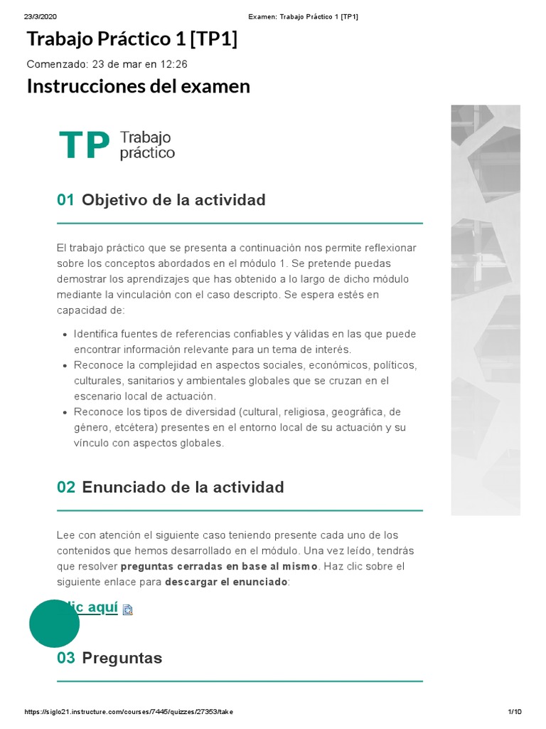 Módulo Práctico Experimental: Reflexiones | PDF | Prueba (evaluación ...