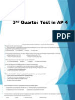 3RD Quarter Test in AP 4