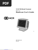 Hardware User's Guide: NCR 7454 Retail Terminal