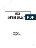 IE306 Systems Simulation Overview