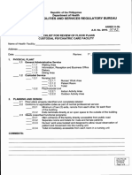 AO 2016-0042 Annex H-9b Checklist For Review of Floor Plans - Custodial Psychiatric Care Facility