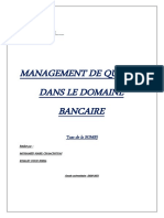 Management de Qualité Dans Le Domaine Bancaire