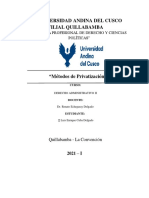 Metodos de Privatizacion